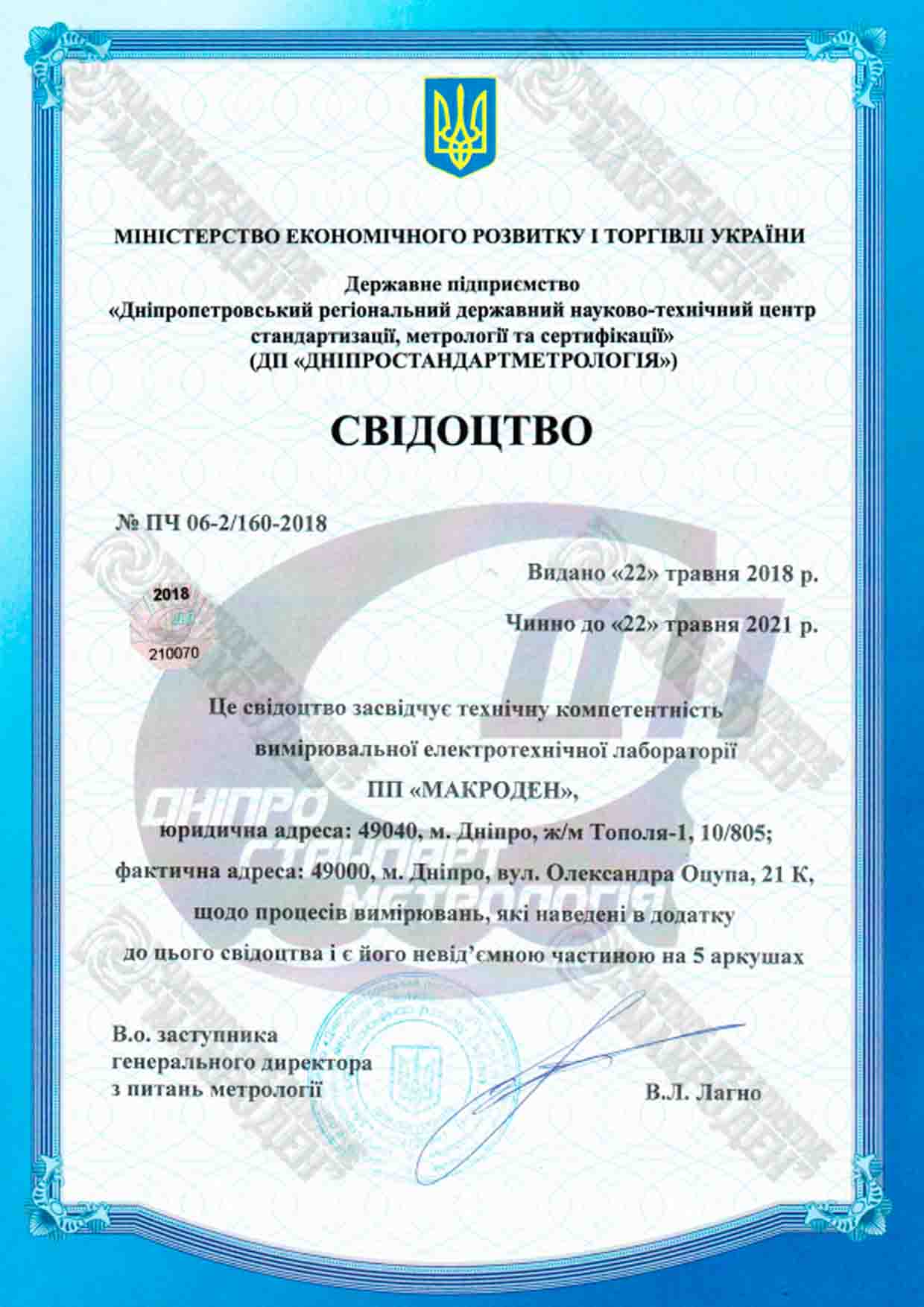 Свидетельства